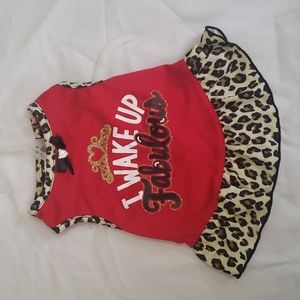Simply Wag "I wake up Fabulous" pet dress